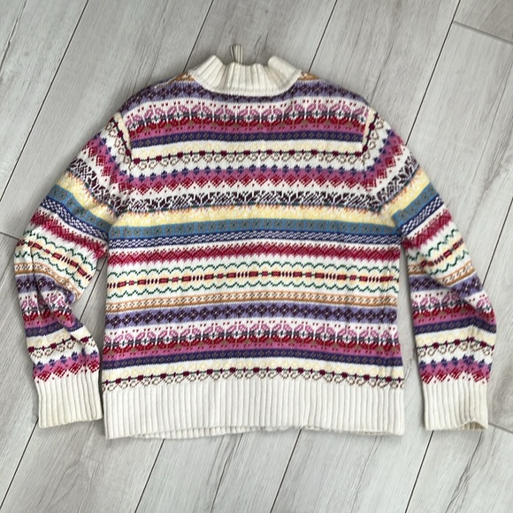 Vintage colorful sweater cardigan size M - Picture 5 of 6